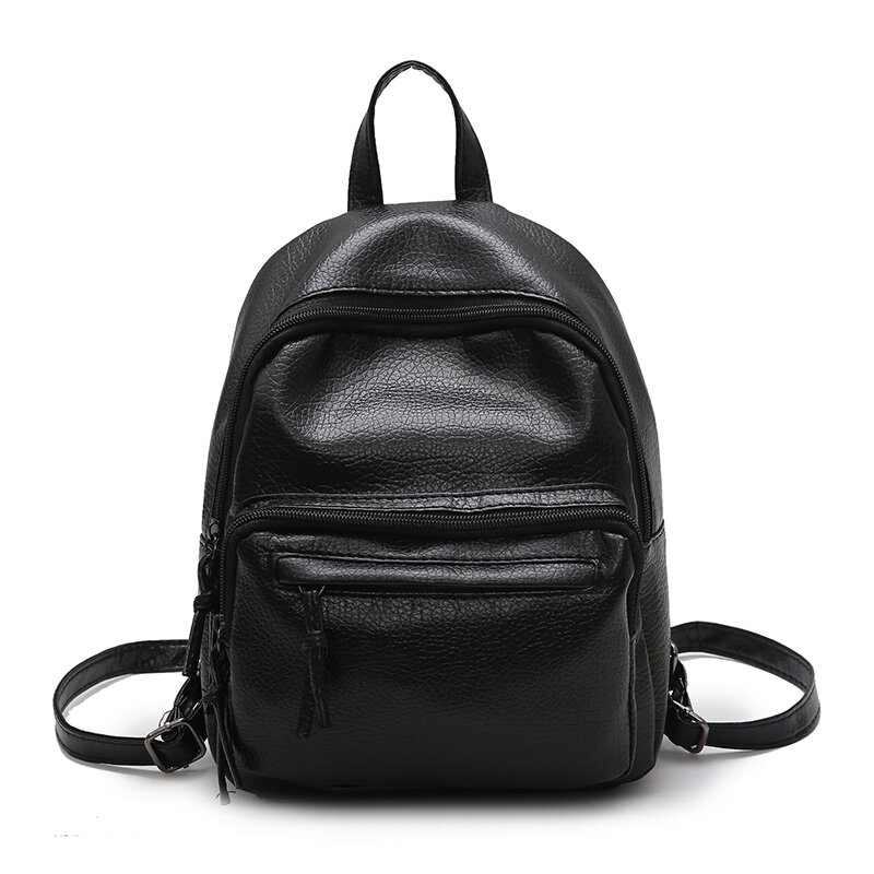 Mini Backpack Women PU Leather Shoulder Bag Teenage Girl Multi-Function Small Bagpack Female Ladies School Backpack 2020 Fashion