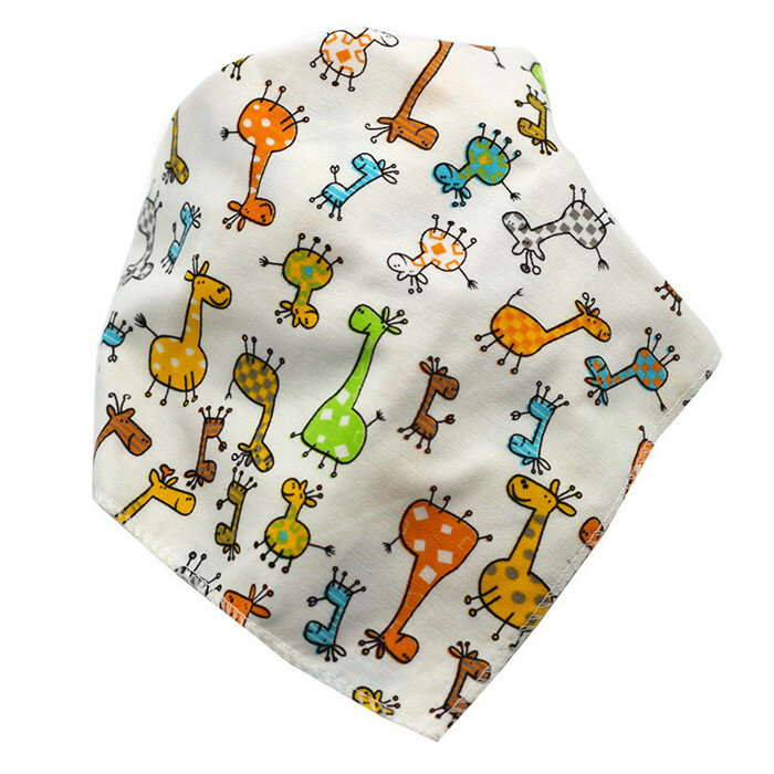 Baberos triangulares de algodón de dibujos animados para niños Baberos Bandana babero absorbente para recién nacidos