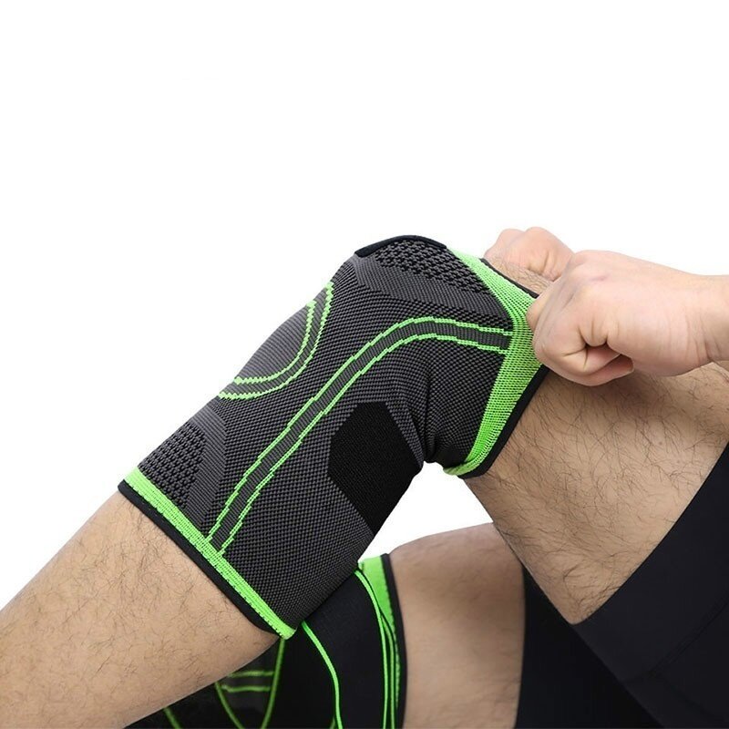 Elastische Warme Knie-pads Sport Nicht-slip Klett Wrap Knie Leeve Atmungs Leichte Winter Protektoren