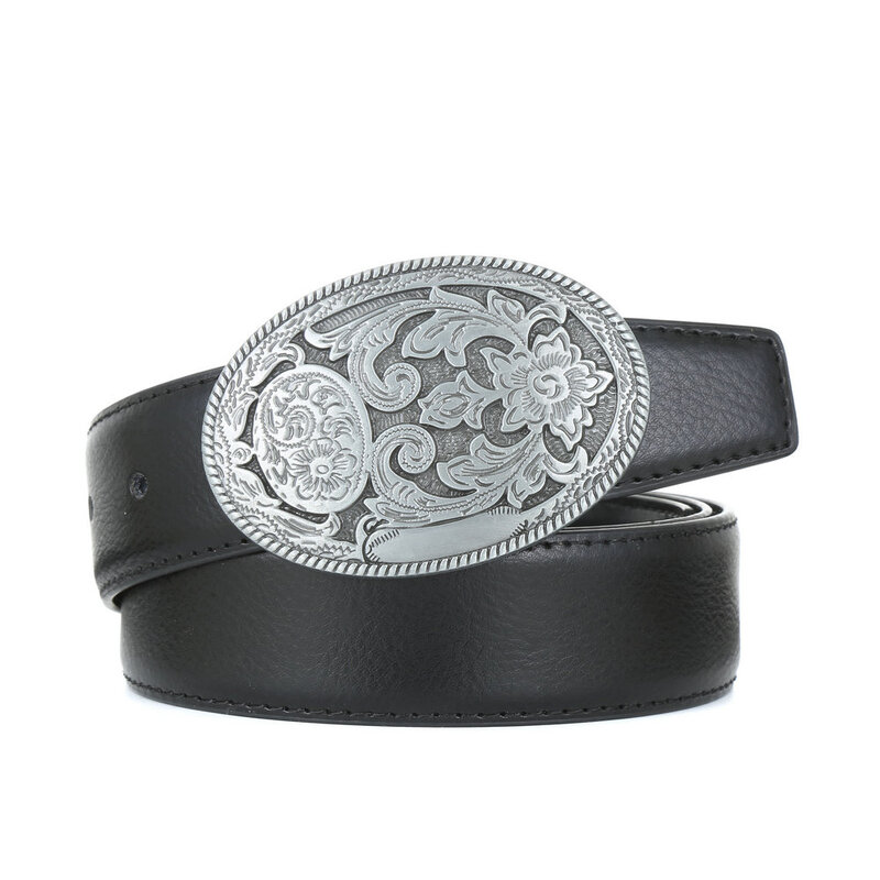 Western jeans belt buckle retro pattern zinc alloy personalized fashion belt buckle suitable for 4.0 belt