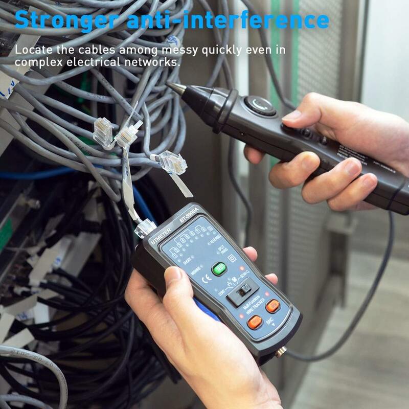 Btmètre – détecteur de câble, sonde de générateur de tonalité, traceur de fil RJ45, Toner Ethernet réseau LAN, testeur de câble de contrôle de continuité