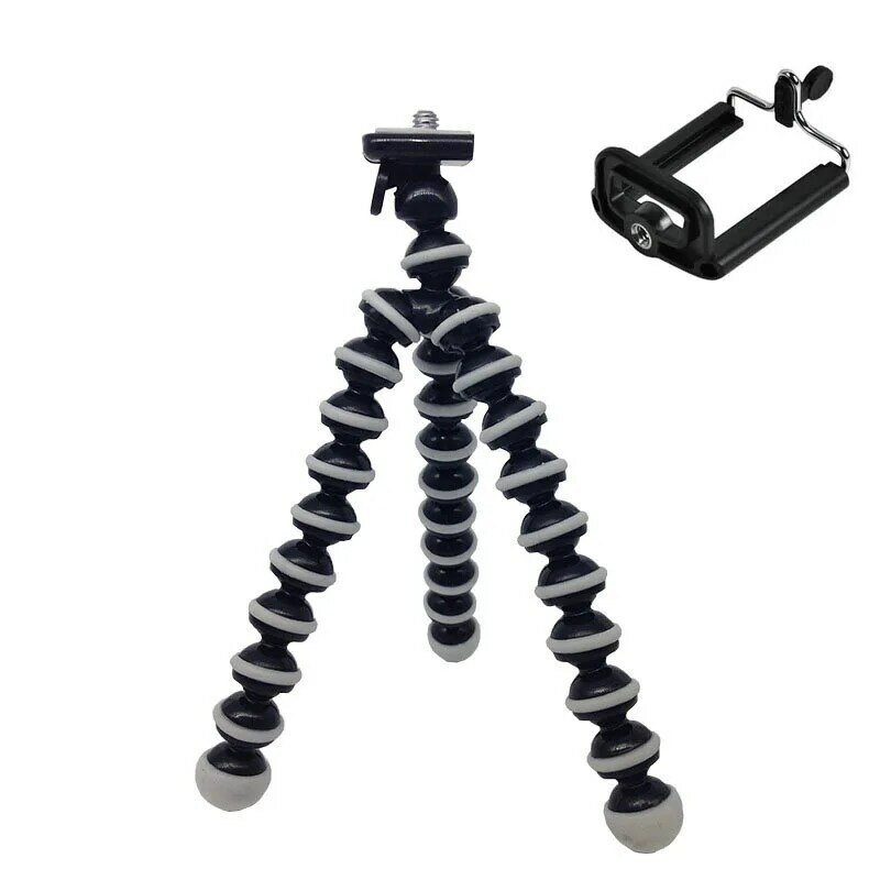 Mini S Size Flexible Octopus Tripod Desk Lazy Phone Bracket Stand Holder Tripods With Phone Clamp Bracket for Mobile Phone