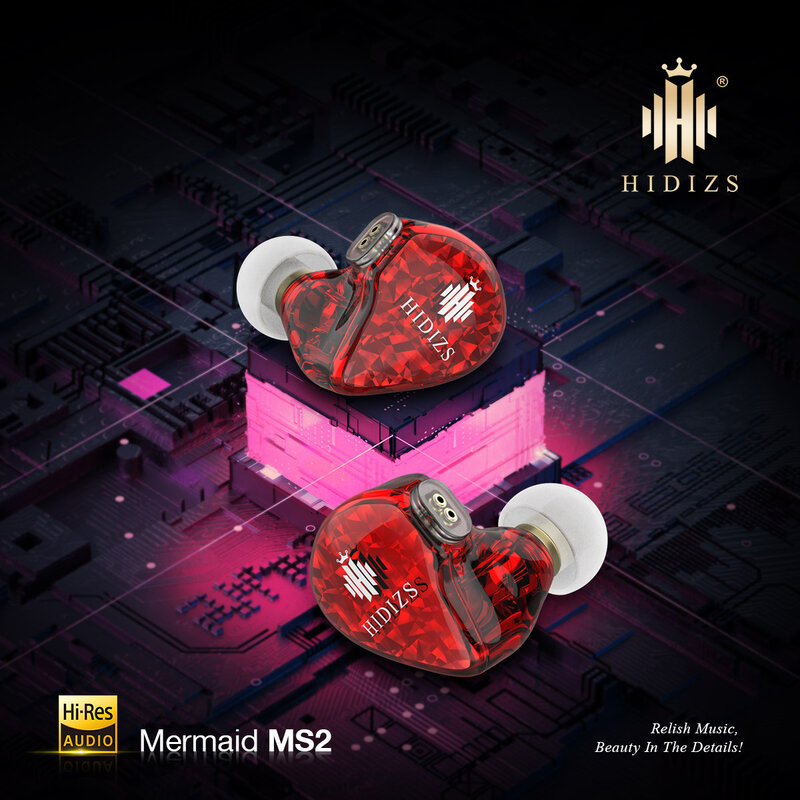 Hidizs MS2 słuchawka hi-fi In-Ear hybrydowe podwójne sterowniki (1 Knowles BA + 1 DD) przewodowy Sport muzyka IEM z 2 Pin 0.78mm odłączany kabel