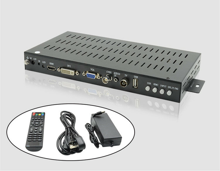 다기능 풀 HD 1080P HDMI VGA DVI 프로세서, LCD TV용 비디오 월 컨트롤러, 2x2 1x4 1X2 1X3
