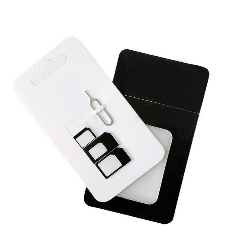 Ensemble de 4 porte-cartes SIM pour téléphone, adaptateur Standard, Mini/moyen/Standard