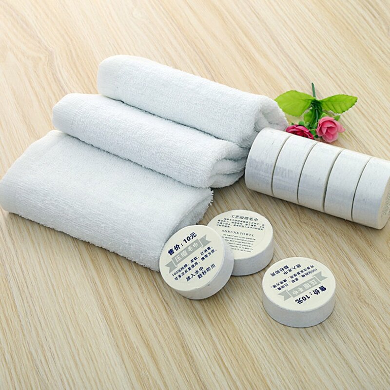 Gecomprimeerd Handdoek Outdoor Reizen Bbq Wegwerp Handdoek Make Reiniging Handdoek Disposable Draagbare Katoenen Handdoeken