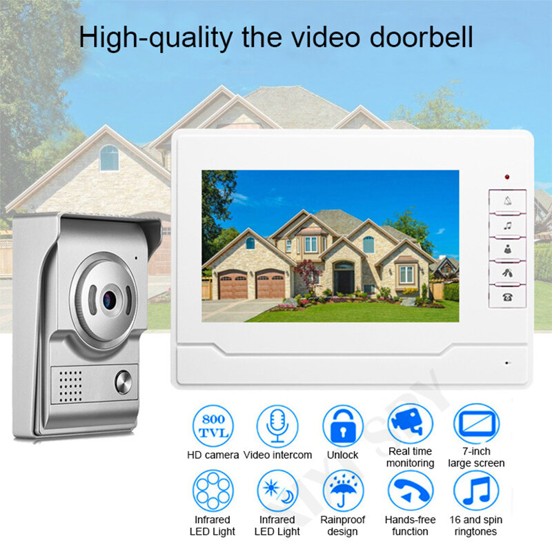 XIXI SPY video intercom doorbell for a private house home homefong monitor call panel Phone entryphone and screen videophone