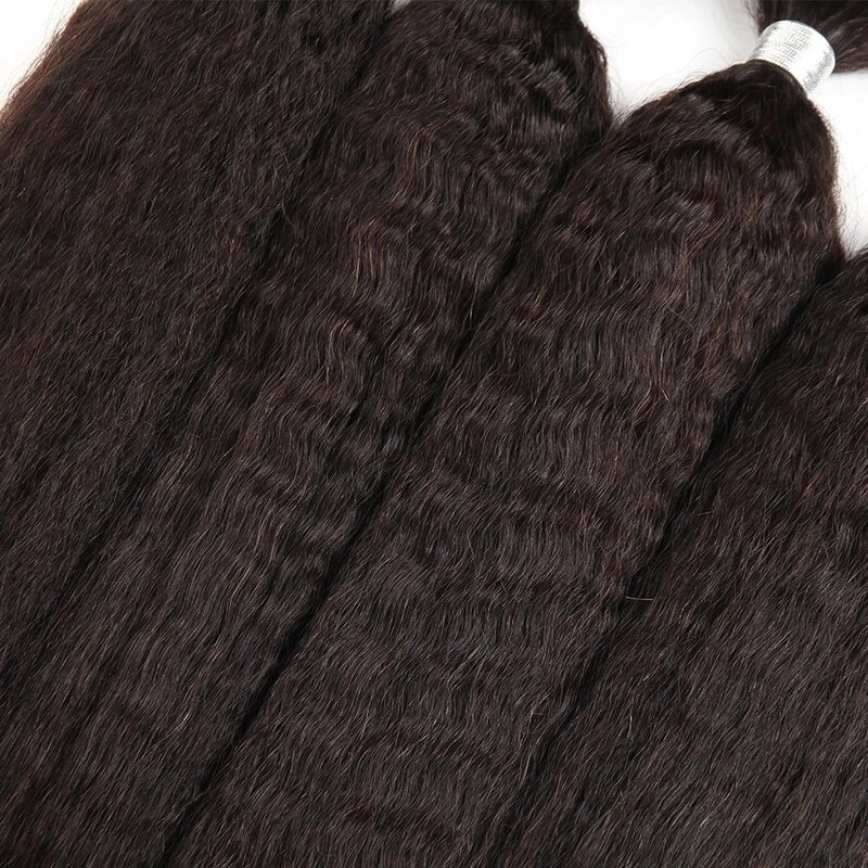 Монгольские курчавые прямые человеческие волосы оптом для плетения Yaki, прямые человеческие плетеные волосы оптом, волосы без плетения, 1 шт./лот для женщин