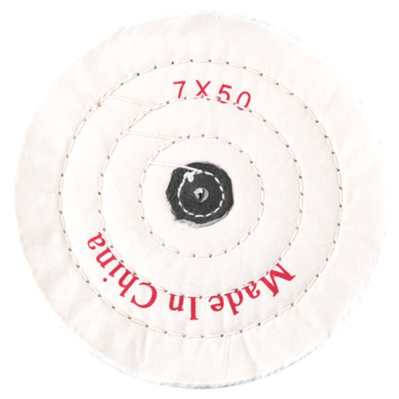 Roda de pano branca de algodão do furo interno de 12mm/roda de pano de polimento de jóias/roda de polimento de espelho/roda de flanela