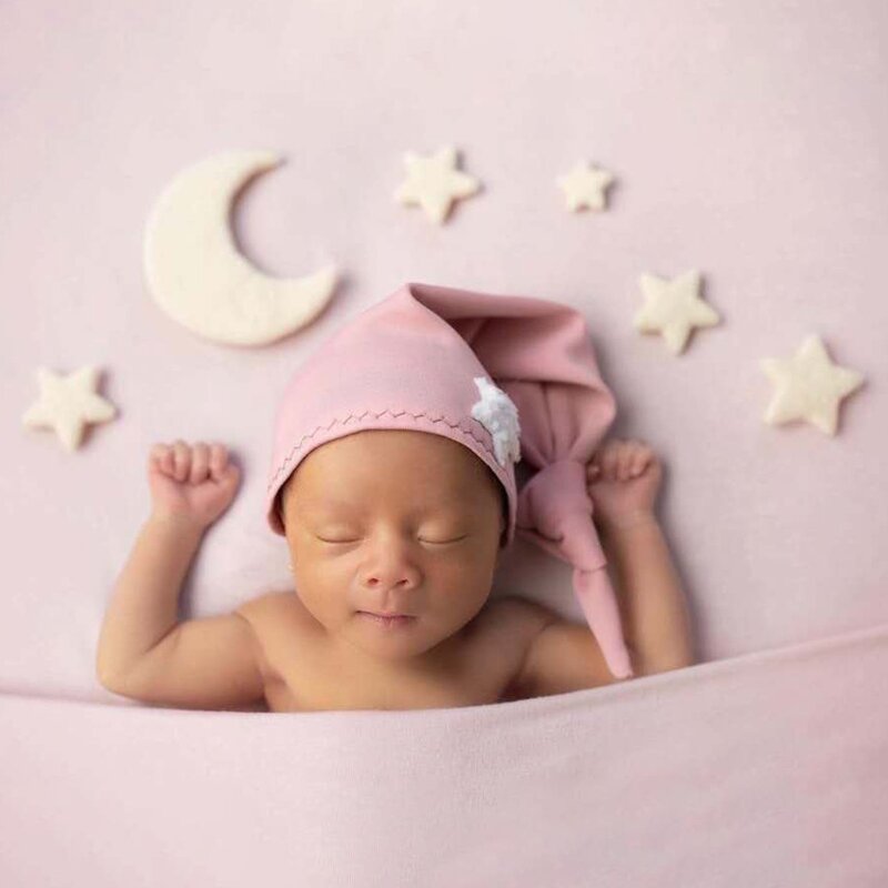 Детский реквизит для фотосъемки новорожденных шерстяной фетровый мини луна звезды декорация для фотосъемки новорожденных аксессуары G99C