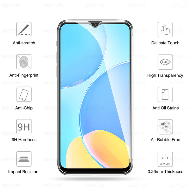 2Pcs Screen Protector Tempered Glass For OPPO A15S A15 A16 OPO A 15 S OPPO15 Protective Film Cover On For 6.52" CPH2179 HD Glas