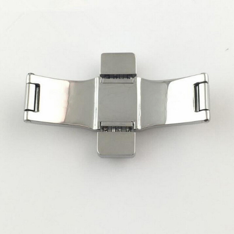 Neway di Alta Qualità 316L Metallo Watch Band Buckle 6mm Cinturino Cinturino Argento In Acciaio Inossidabile Chiusura a Farfalla Accessori Pulsante