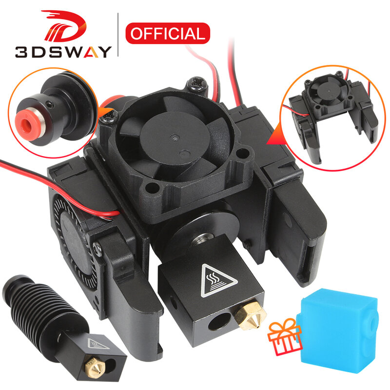 3DSWAY 3D Drucker Teil e3d V6 Hotend Kit Alle Metall Volcano Düse HotEnd Bowden Direkt J-kopf 12V/24V Lüfter Halterung 1,75mm