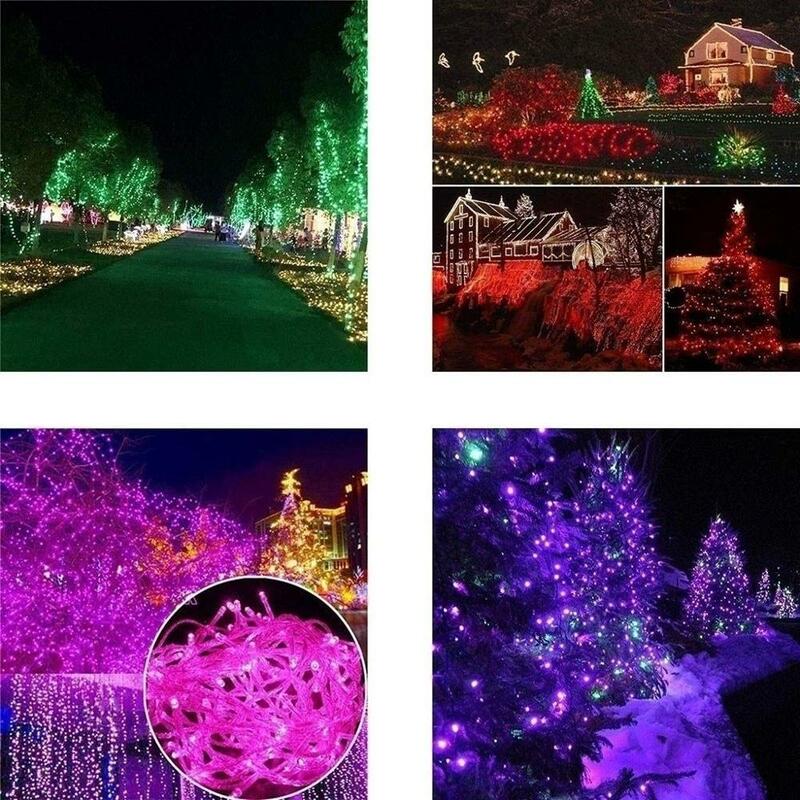 Guirlande lumineuse LED d'extérieur étanche, 10M 20M 30M 50M 100M, CA 220V pour vacances Patio, noël, mariage, décoration