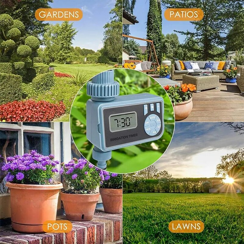 1PC Smart Automatic Electronic Digital Water Timer Irrigation Controller System With LCD Display Home Irrigation Timer