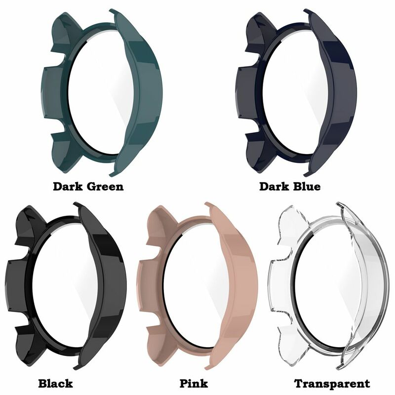 Casing jam tangan pintar Xiaomi Mi Watch, jam tangan pintar olahraga warna, pelindung layar penuh, lapisan kaca Tempered, bingkai tepi keras