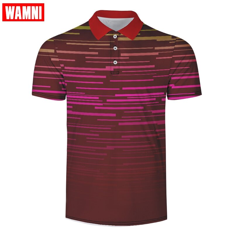 WAMNI Tennis Quick Drying 3D  Shirt Man Trendy Sport Loose Hip Hop Streetwear Harajuku Casual Fashion 2019 Dropshipping