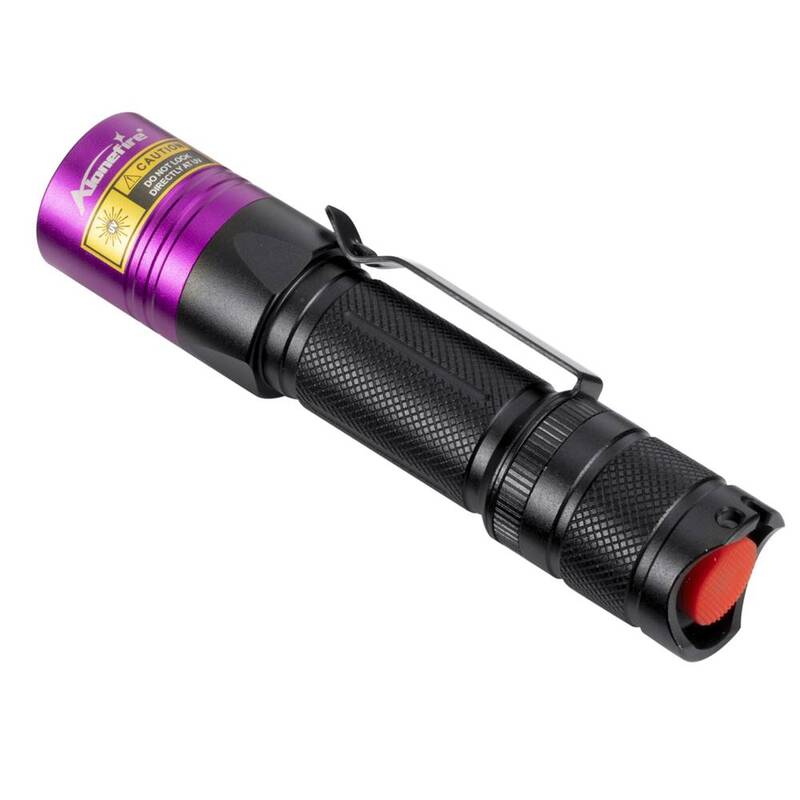 Alonefire SV39 10W 365nm Senter UV Lampu Hitam Senter Ultraviolet Detektor Lampu Hitam untuk Hewan Peliharaan Kering Urin & Noda Hewan Peliharaan & Bug Tempat Tidur