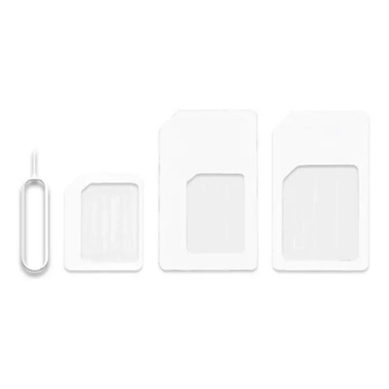 4 In 1 Konverter Kartu SIM Nano Ke Adaptor Standar Mikro untuk iPhone untuk Samsung 4G LTE Router Nirkabel USB