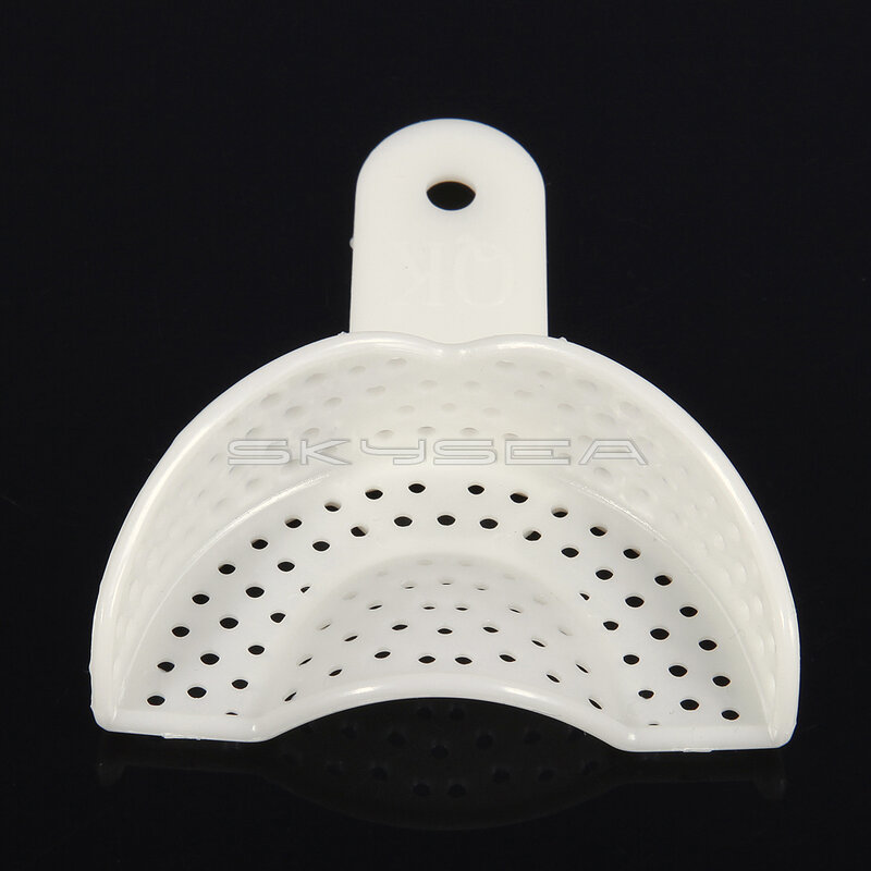Descartável l/m/s anterior CN-P 5 tipos disponíveis bandeja plástica da mordida da impressão da bandeja dental
