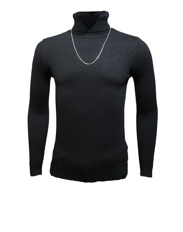 MRMT 2024 Brand New Men's Sweater Turtle Neck Fashion Pullover Sweater for Female Solid Color Base Tops Sweater