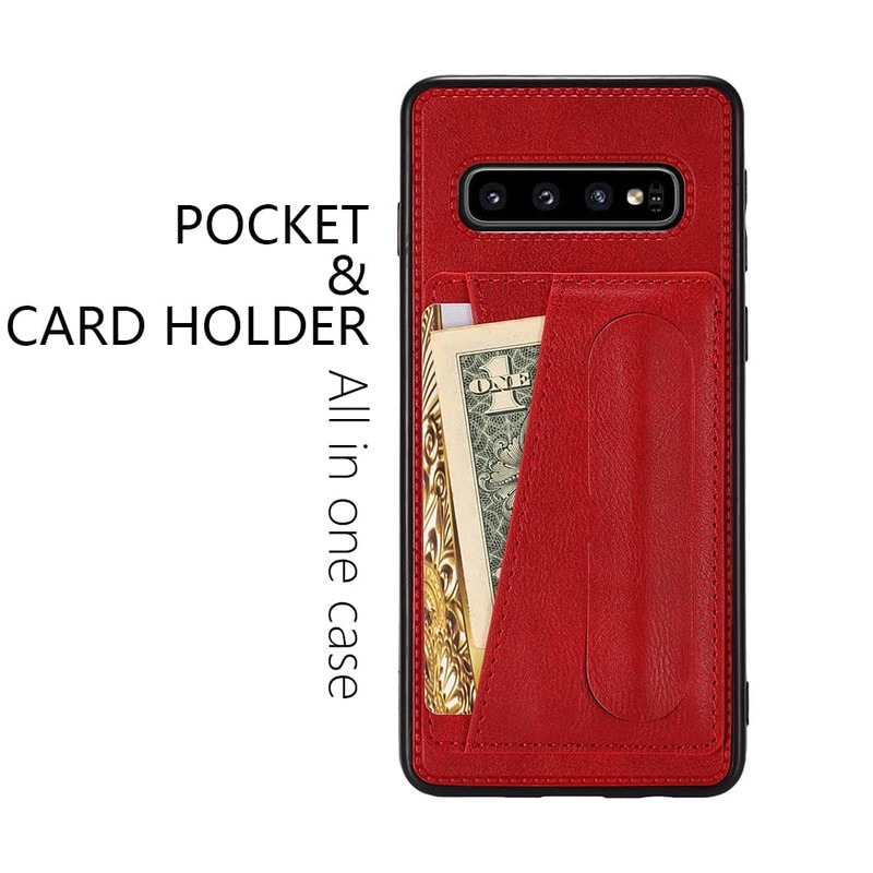 Étui pour samsung d'adsorption magnétique en cuir Galaxy S 10 9 8 Plus couverture de luxe originale pour Note 8 9 10 poche porte-carte Funda