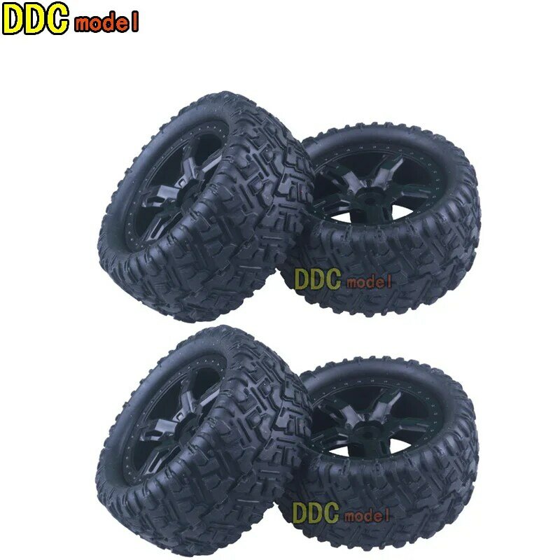 Remo P6973 Rubber Tires Assembly For 1/16 smax 1621 1625 1631 1635 1651 1655 Vehicle Models RC Car metal upgared parts