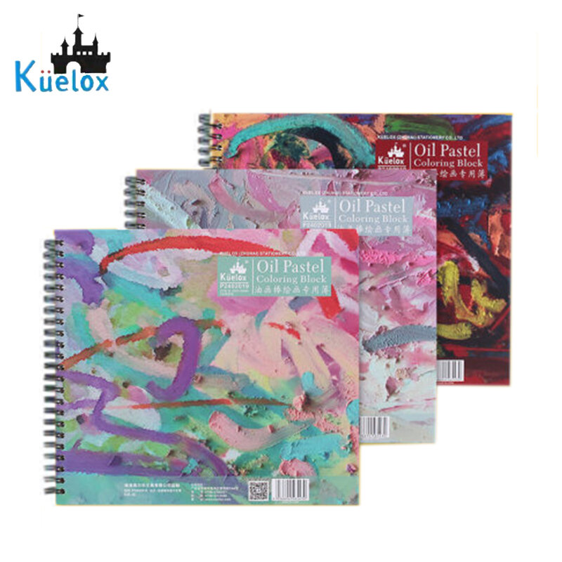 Kuelox-libro especial profesional para pintura al óleo, 20 hojas, 240g/m2, Base de papel, tiza, crayón de arte, garabatos, libro de Graffiti, nuevo