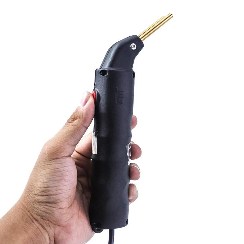 Sistema de reparo plástico profissional grampeador quente pistola de soldagem carenagem pára-choques auto ferramenta corpo soldador plástico ferro de solda grampo