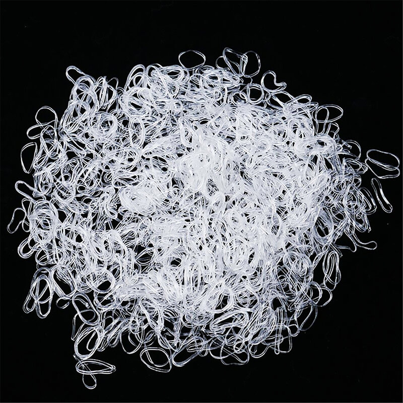 1000Pcs/Pack Small Disposable Hair Bands Scrunchie Girls Elastic Rubber Band Ponytail Holder Fashion Hair Accessories