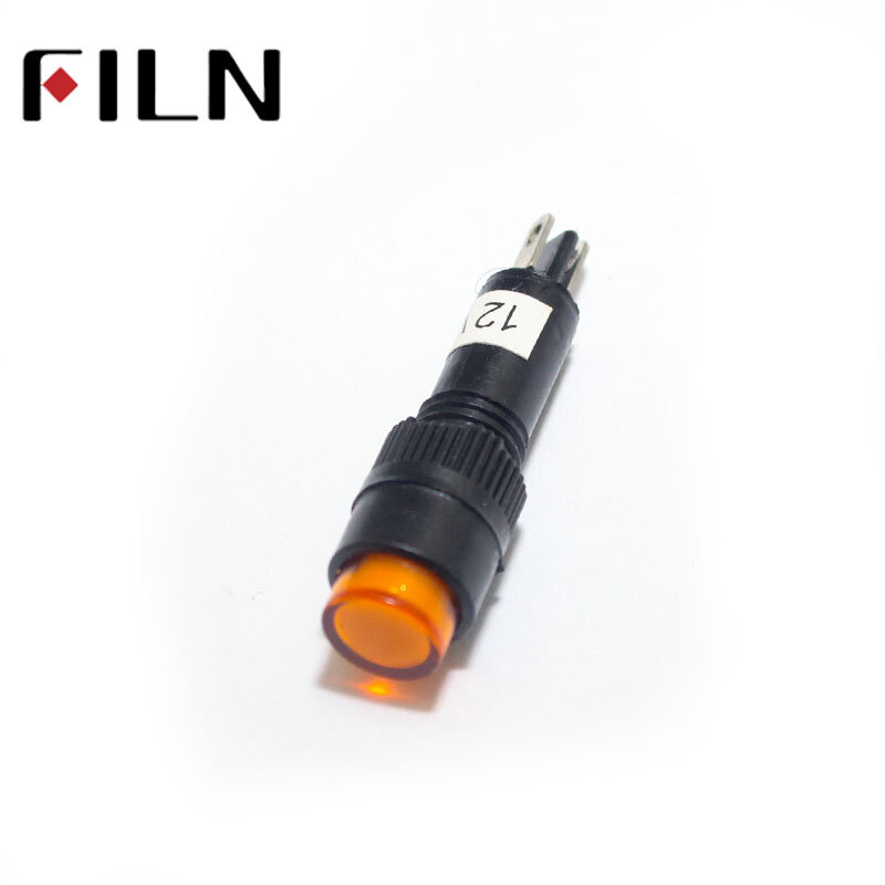 Lâmpada led indicadora de sinal luminária 8mm furo indicador elétrico 12 volts led luz indicadora para efeitos