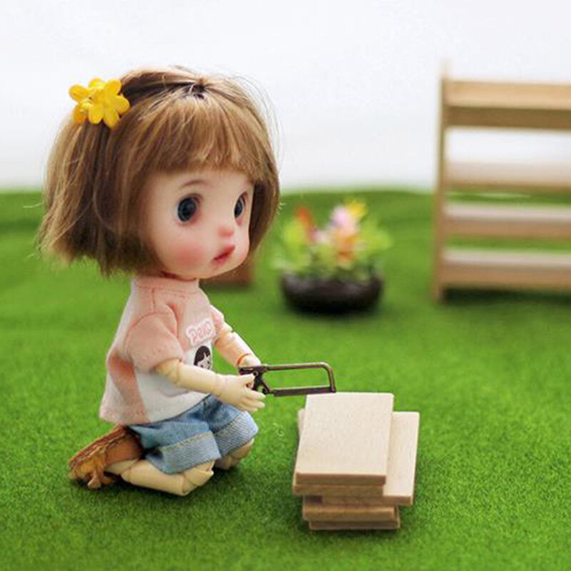 Maison de poupée Miniature, scie en alliage, outil de Simulation, modèle jouets pour Mini décoration, accessoires pour maison de poupée, 1/12