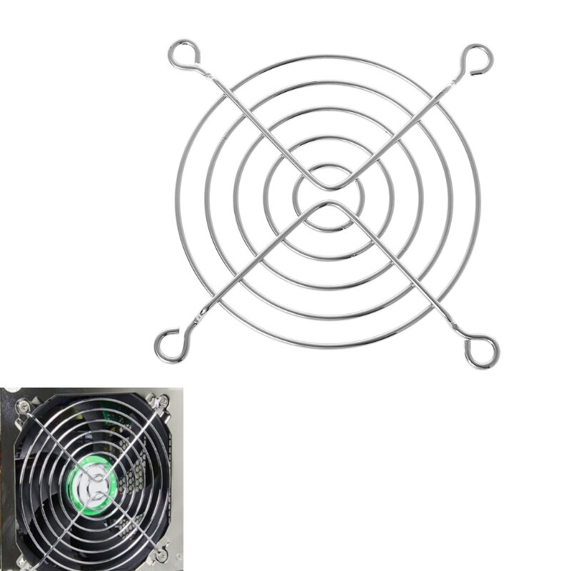 Rejilla de red de protección de ventilador, rejilla de seguridad de malla de hierro de 4cm de diámetro para ventiladores de caja de ordenador WXTB
