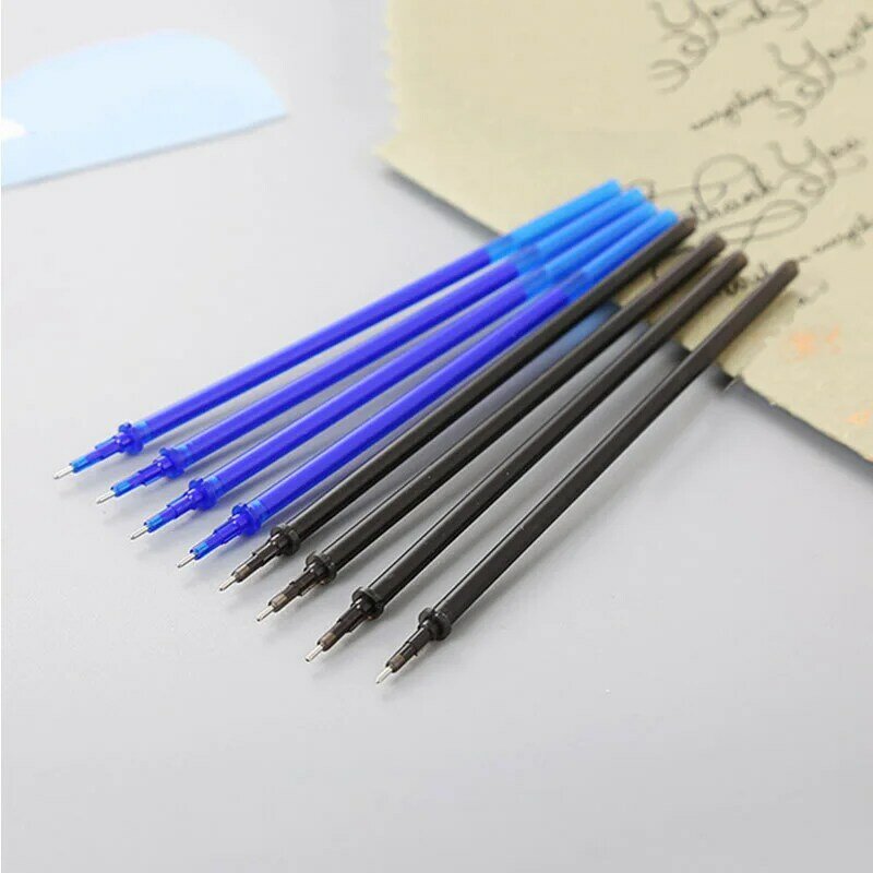 Recharges de stylo effaçable à encre magique, tige de 0.5mm, violet, Orange, vert, Gel effaçable, pour l'école, le bureau, la papeterie, 20 pièces/ensemble