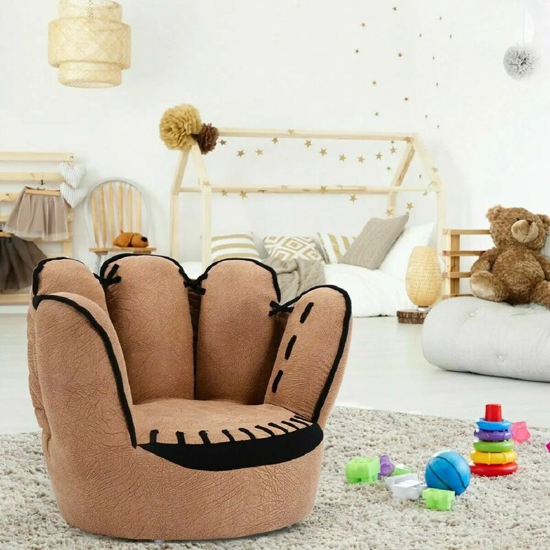 Kids Sofa Five Finger Armrest Chair Couch Children Living Room Toddler Gift  HW54191
