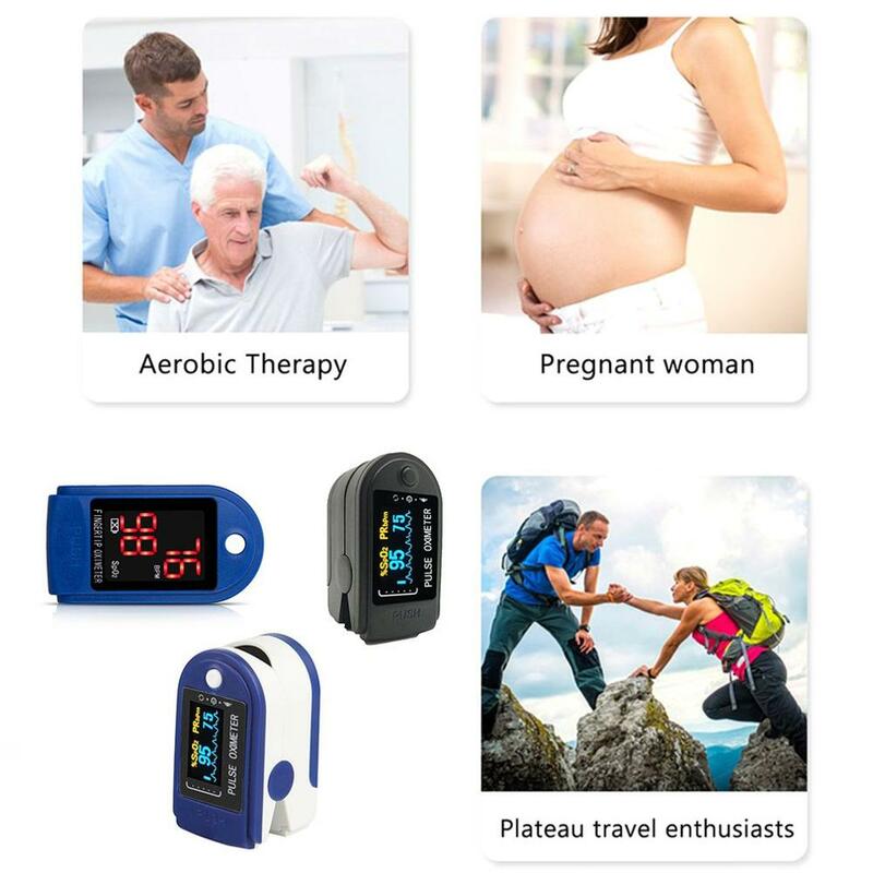 Tragbare C201F1 Fingerspitze-impuls-oximeter OLED Display Herz Rate Monitor Blut Sauerstoff Sättigung Monitor mit Lanyard