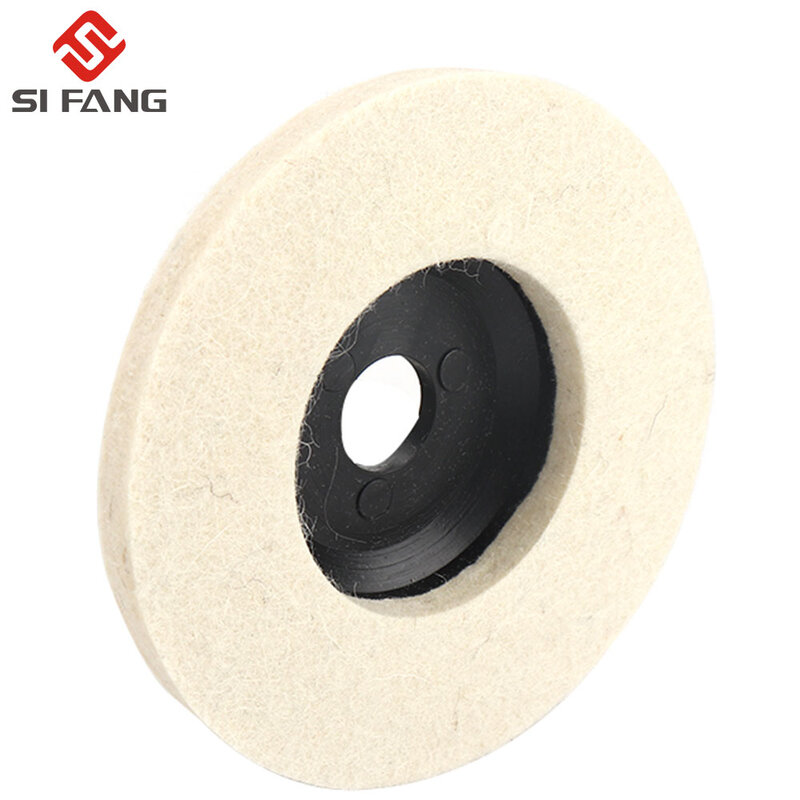 50mm/75mm lãs polimento roda polimento almofadas ângulo moedor roda feltro disco de polimento para metal mármore vidro cerâmica 1pc