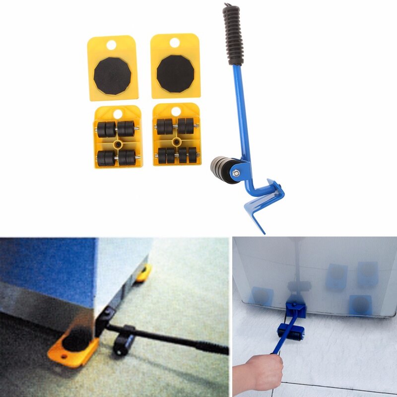 mover transport set 5 piece plastic mover panel PS turntable  wheel ABS pry bar A3 just 14MM handle PVC surface spray treatment