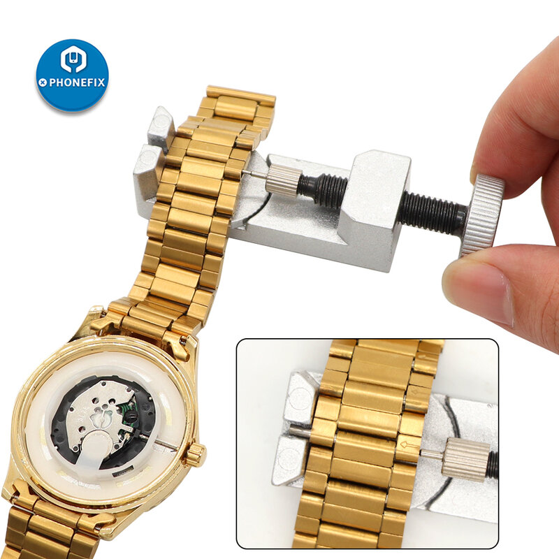 151 sztuk zestaw narzędzi do naprawy zegarków pasek sprężyny Remover Watch Band sworzeń łącznika zestaw narzędzi zegarek naprawa otwieracz tyłu koperty zegarka narzędzia zegarmistrza części