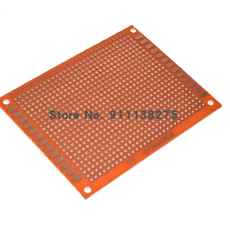 5pcs 7x9 7*9cm Single Side Prototype PCB Universal Board Experimental Bakelite Copper Plate Circuirt Board yellow