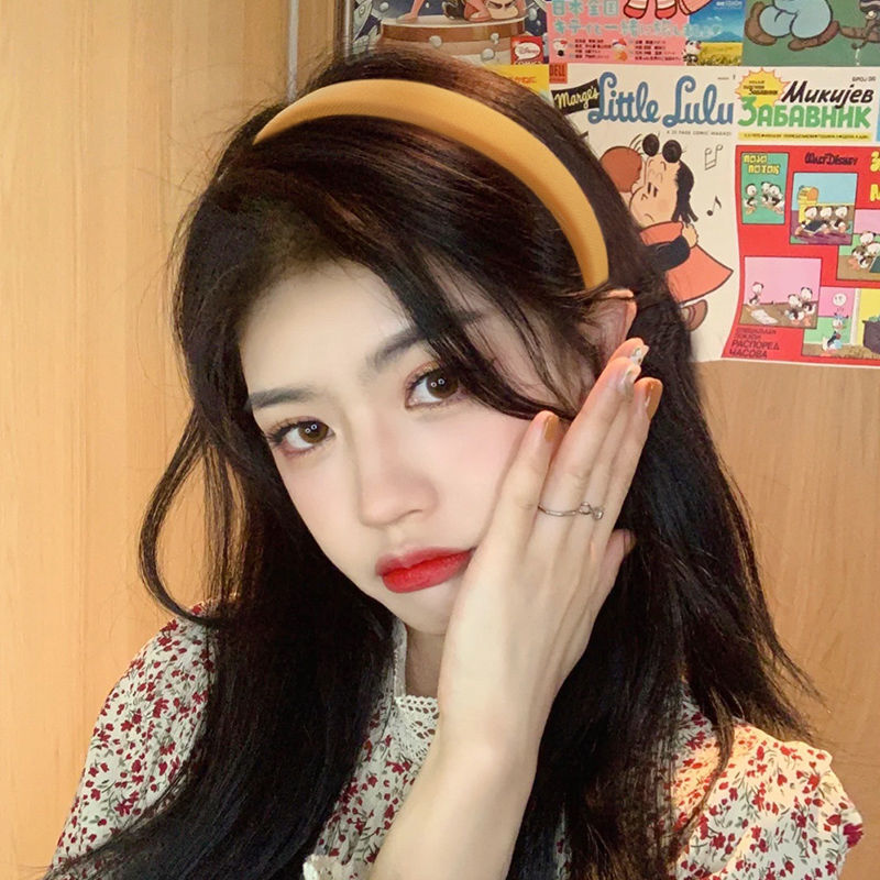 Nakrycia głowy damskie solidne Retro wszystkie mecze prosta koreańska wersja eleganckie kobiece opaski popularne studenci codzienne ozdoby akcesoria