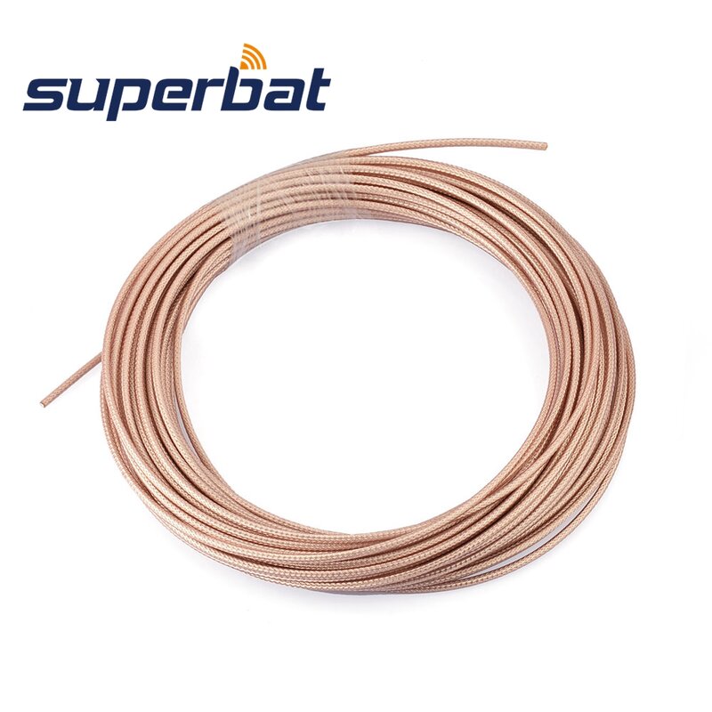 Superbat – connecteur Coaxial Coaxial RF, câble adaptateur M17/113-RG316, câble Coaxial de 50 pieds