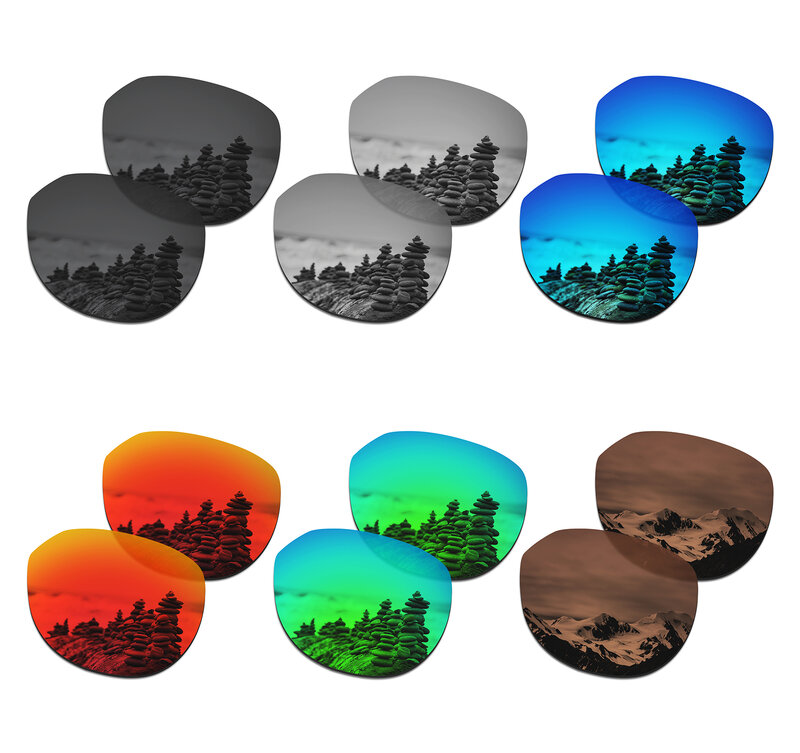 Lentes de substituição polarizadas smartvlt para oakley trava chave l oo9394 óculos de sol-várias opções