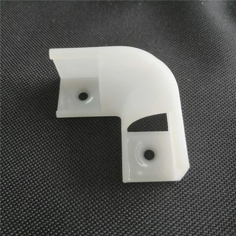 Conector de canto suporte de canal de alumínio, 90 graus de plástico branco leitoso 4.5cm para barra de tira de led, formato v, largura de 1.8cm