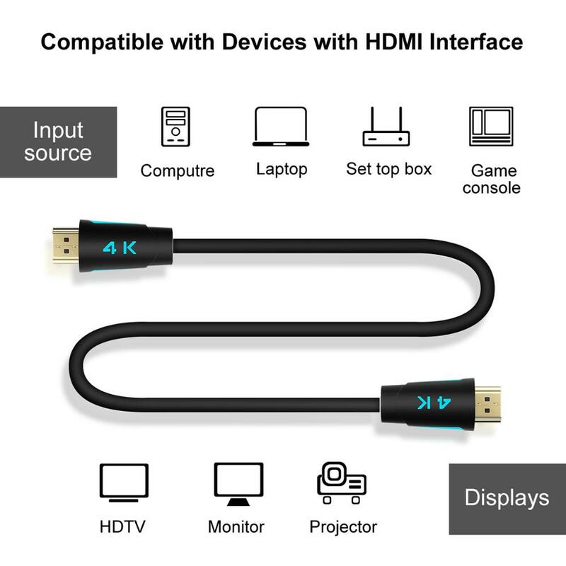 كابل HDMI ذكي من تسلا ، كابلات فيديو HDMI 2.0 بدقة 4K @ 60 هرتز ، كابل HDMI 1.5 متر لأجهزة الكمبيوتر Xbox360 LCD PS4