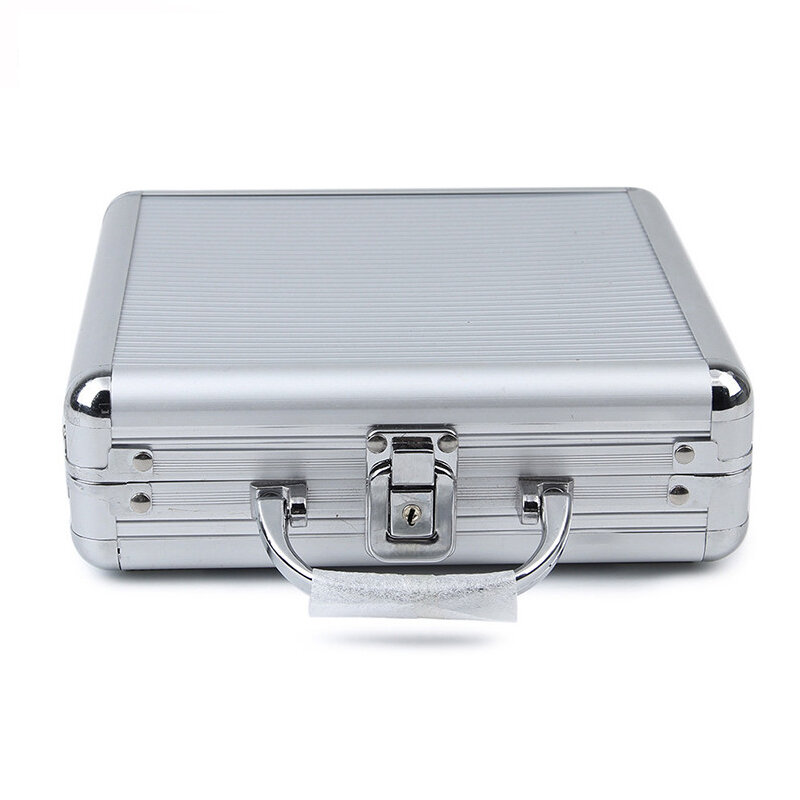 JULY'S DOSAC, gran capacidad, caja para fichas de póquer, Maleta portátil de aleación de aluminio, caja para tarjetas de juego de aluminio