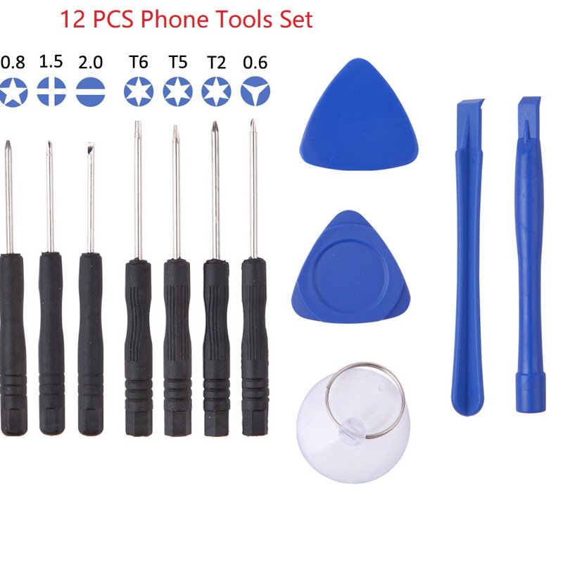 12 in 1 set smartphone PC Tablet Reparatur Öffnen schraubenzieher-hebel-werkzeug werkzeuge kit
