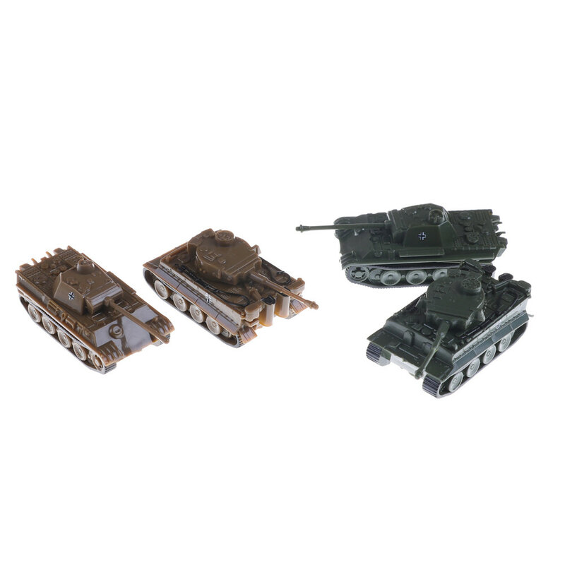 Tank tigre en plastique, échelle 1:144, jouet fini, 4D, Table de sable, panthère, seconde guerre mondiale, allemagne