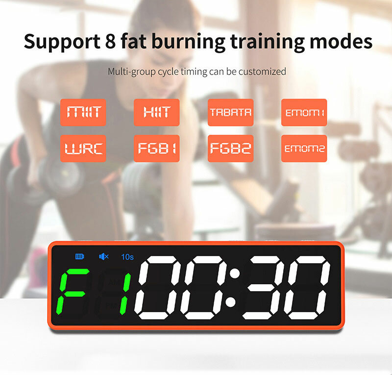 Gym Timer LED Workout Colck Countdown/Bis Uhr Ultra-Klare Digitale Display Multi-Szenen led Timer home Gym Fitness
