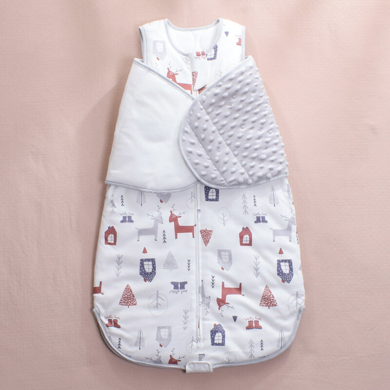 Осенне-зимний детский спальный мешок, утолщенный теплый спальный мешок, стеганое одеяло, пеленки для новорожденных, хлопковый спальный мешок